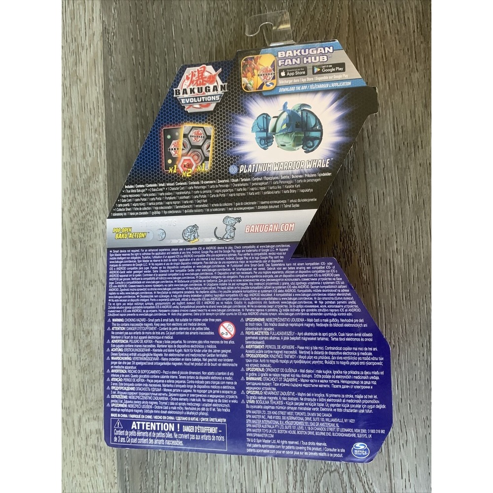 BAKUGAN EVOLUTIONS WARRIOR WHALE PLATINUM SERIES - New/ Sealed - Picture 2 of 2
